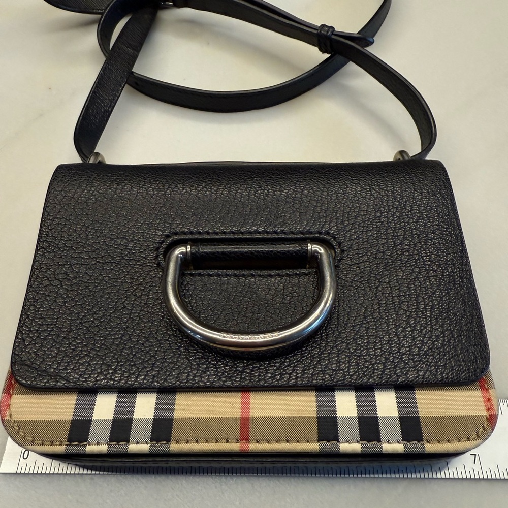 Burberry Black and Tan Crossbody Bag
